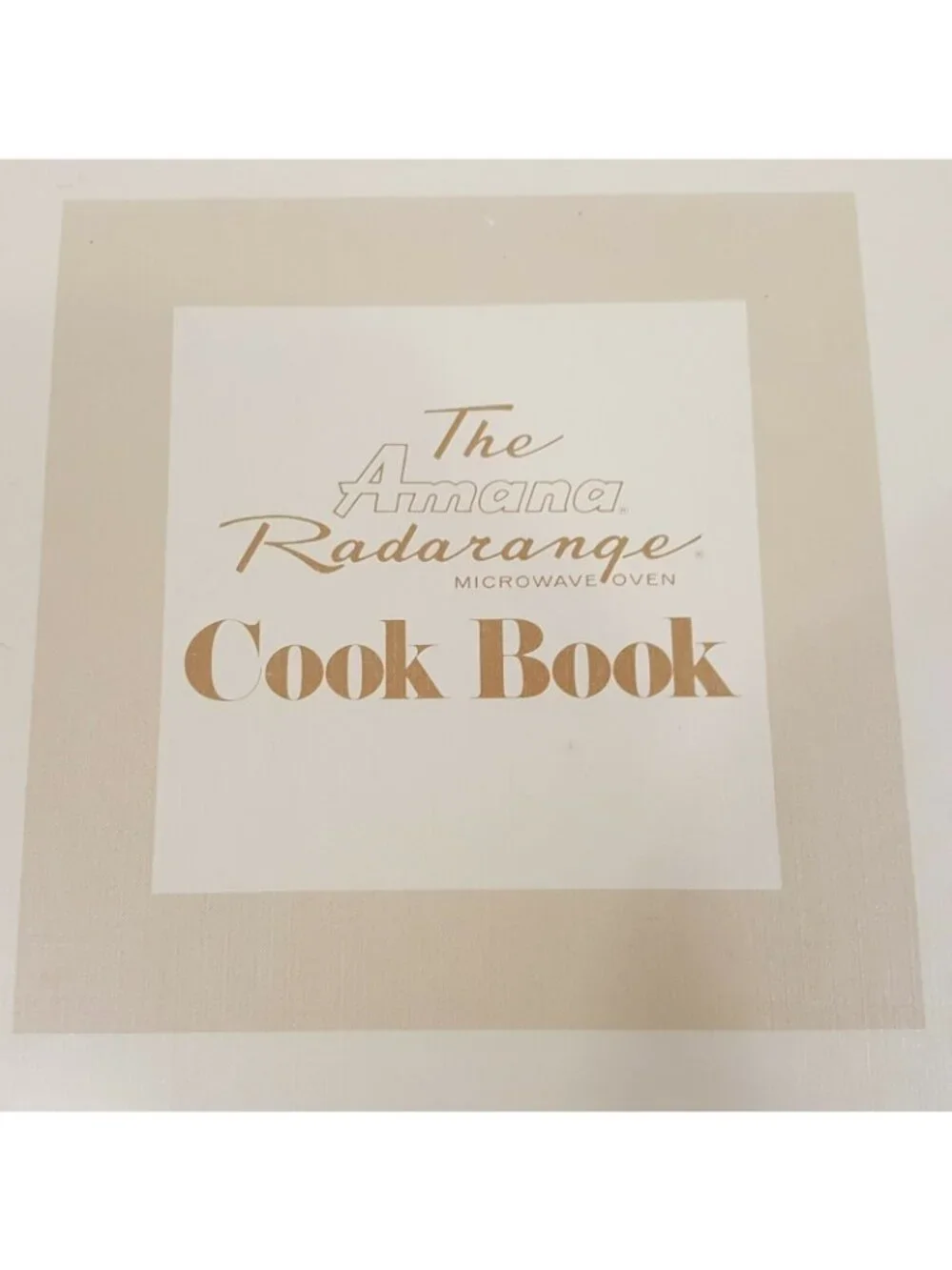 Vintage Amana Radarange Microwave Oven Classic Cook Book CookBook Recipes 1975